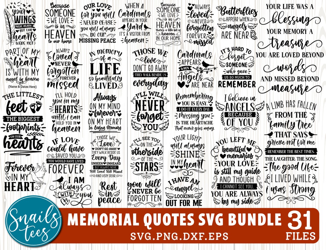 Memory Table Svg Memorial SVG bundle png cardinal svg, in loving memory svg, your wings ...