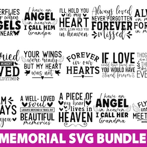 Memorial Quotes Svg bundel, kardinaal Svg, Memorial Quotes Svg, rust in vrede Svg, Loving Memory Svg, Remembrance Svg, geloof svg, christelijke svg