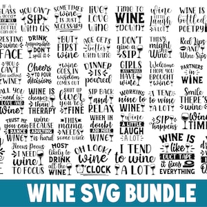 50 wijn ontwerp Svg, wijn svg, typografie wijn svg bundel, wijn t-shirt design, wijn citaten svg, wijnfles svg, wijnglazen svg, Cricut
