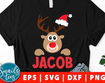 Weihnachten Svg Eps Dxf Png Boy Reindeer Svg Urlaub Kinder Svg Vintage Lkw zurück Svg Santa Hut Clipart Monogramm Svg schneiden Dateien für Cricut Cameo