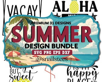 Summer Svg Bundle, Retro Summer Bundle png, Summer Sublimation Designs, Beach png, Summer Vibes png, Summertime png, Preppy,Trendy,Salty png