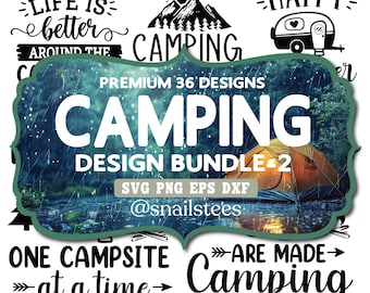Boho, CampingSvg Png-Bundle, Sublimation,Berg, Outdoor-Designs, Camping SVG, Lagerleben zwar, Sommer, Abenteuer, Lagerfeuer