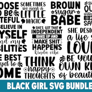 Black Girl Magic SVG Bundle, Boss Lady Svg, Black Lives Matter, Black Woman SVG, Afro Lady Woman, Melanin Svg, Woman Svg, Afro Queen Svg png