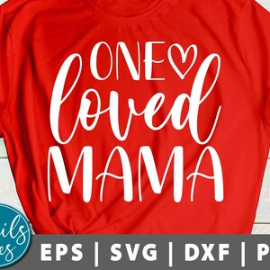 Una mama querida svg eps dxf png mamá vida cita invierno mamá diciendo el día de San Valentín svg corazón de las mujeres diseño Mama svg Digital Descargar Cricut