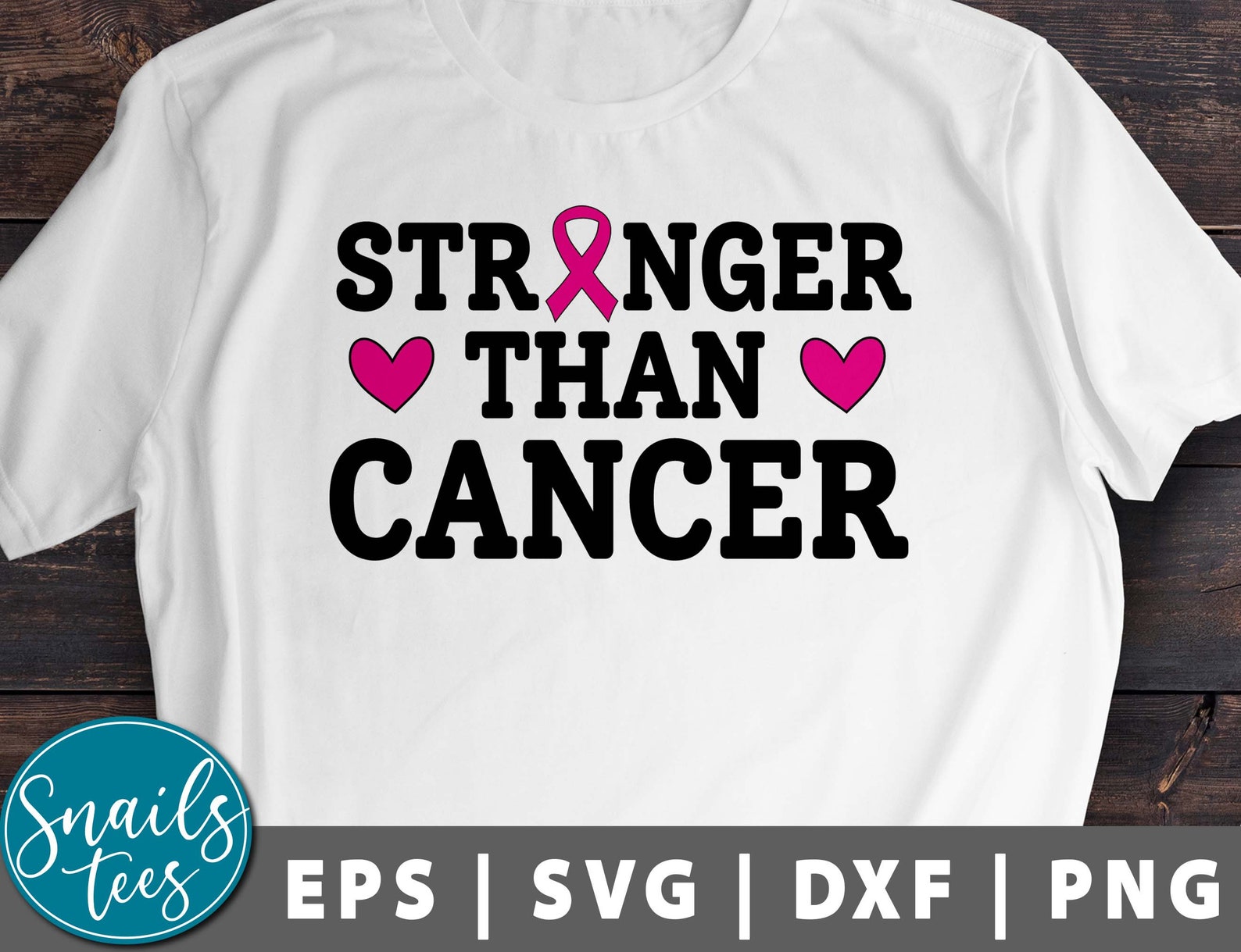 Stronger Than Cancer Svg Png Dxf Breast Cancer Awareness Svg - Etsy