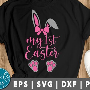 Meine 1. Osterhase Svg Png meine erste Ostern Svg Bunny Svg Ostern Baby Mädchen Ostern Svg süße Kaninchen Ostern Frühling geschnitten Datei Cricut Silhouette