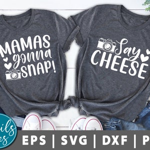 Mamá va a Snap Set de 2 svg png mami y yo svg mamá y bebé mamá, hijo, hija svg camisa a juego Sublimación diseño corte archivo cricut