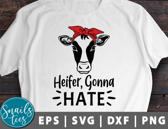 Png Eps Dxf Heifer Svg Cow Bandana - Etsy