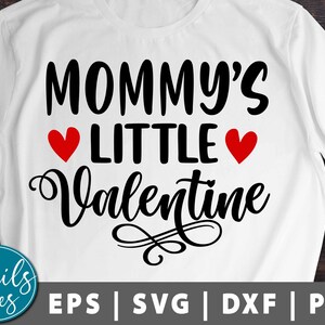 Mama's Little Valentine svg png eps dxf Valentijnsdag svg Xoxo Svg Valentine's Clipart Digital Download Cut File Stencils voor Cricut Cameo