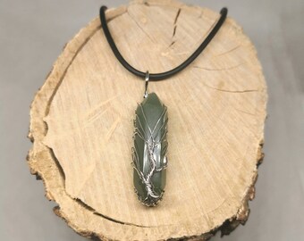 Quartz Crystal Long Distance Boyfriend Gift Raw Gemstone Jewelry Necklaces For Men