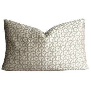 Jim Thompson geometric pillow, geometric pattern pillow, Thai luxury pillow cover, asanoha pattern pillow, japanese pattern pillow
