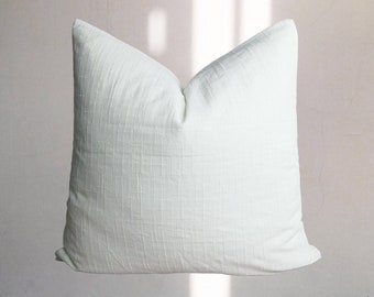 Off white Lanna handwoven pillow, white pillow, minimal pillow, ethic pillow, Hmong pillow, minimal pillow