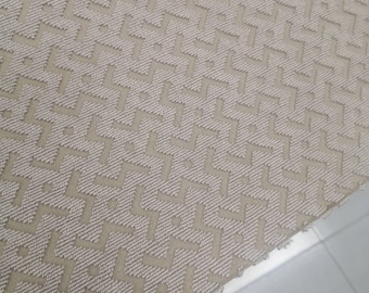 Jim Thompson Beige gewebter Stoff, Luxus Thai Textil