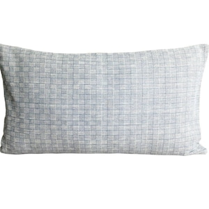 Handwoven Lumbar Pillow Cover : ISAN Fabric Natural dye, Ethnic Cotton  Indigo Cotton Throw Pillow Cushion Cover
