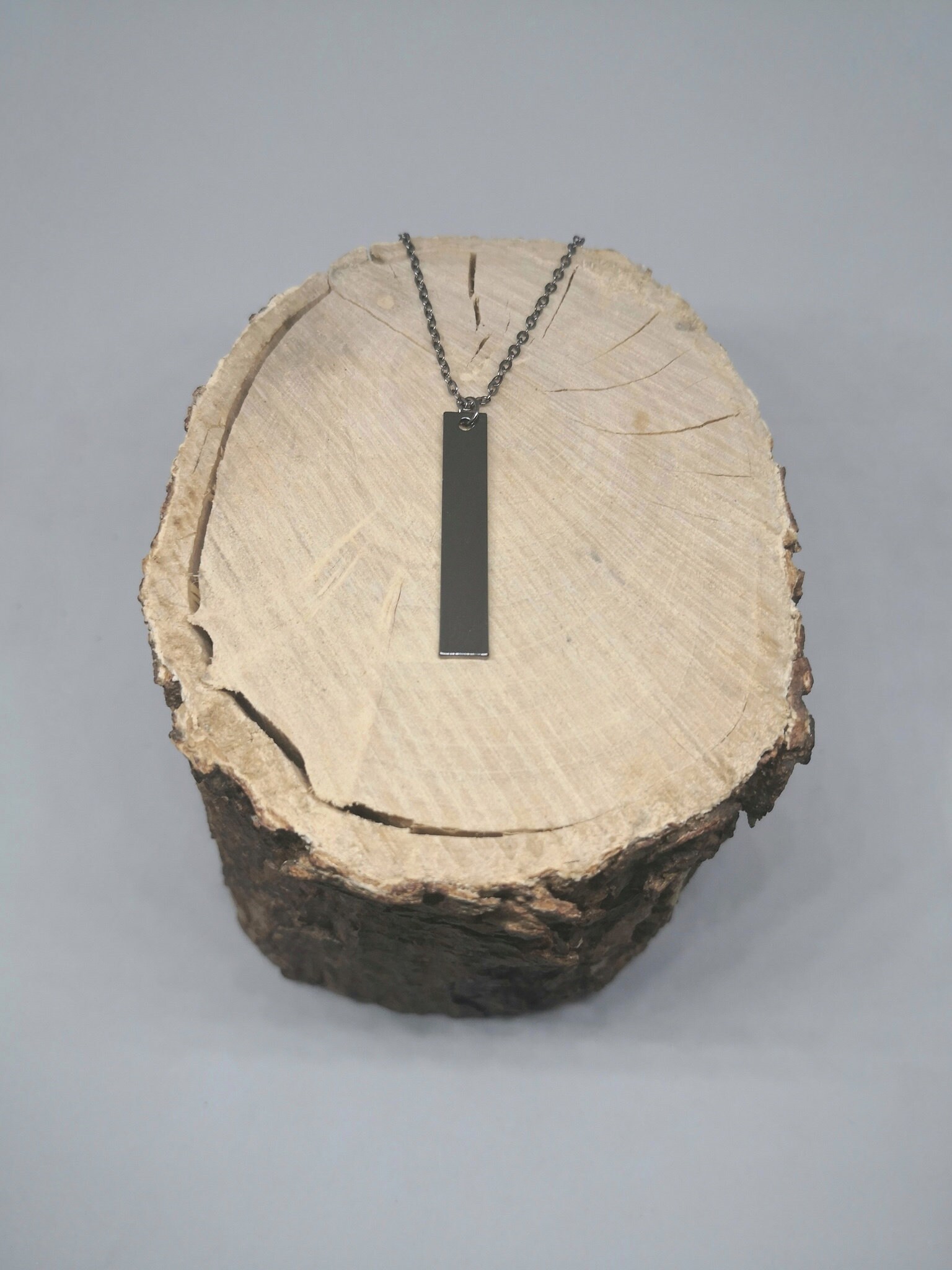 black steel necklace