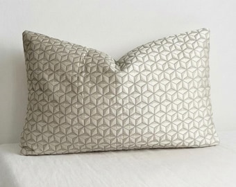Jim Thompson Geometric Pillow Cover, Thai Woven Fabric