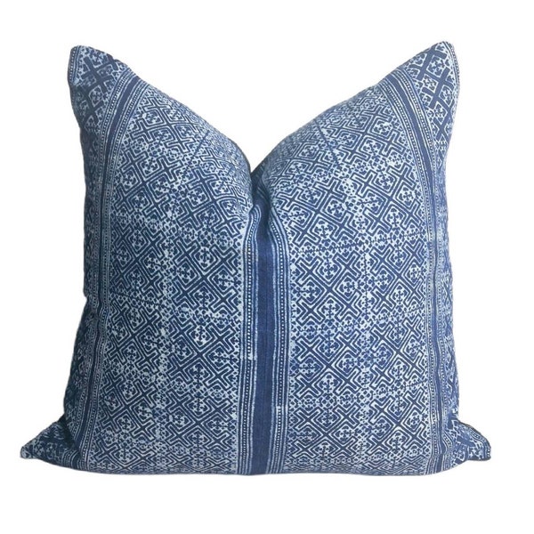 Indigo Pillow Etsy