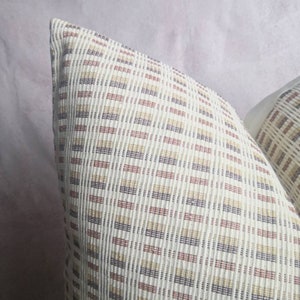 Earth tone ESAN handwoven with pillow, neutral pillow, minimal pillow, ethic pillow, Hmong pillow, custom size pillow image 4