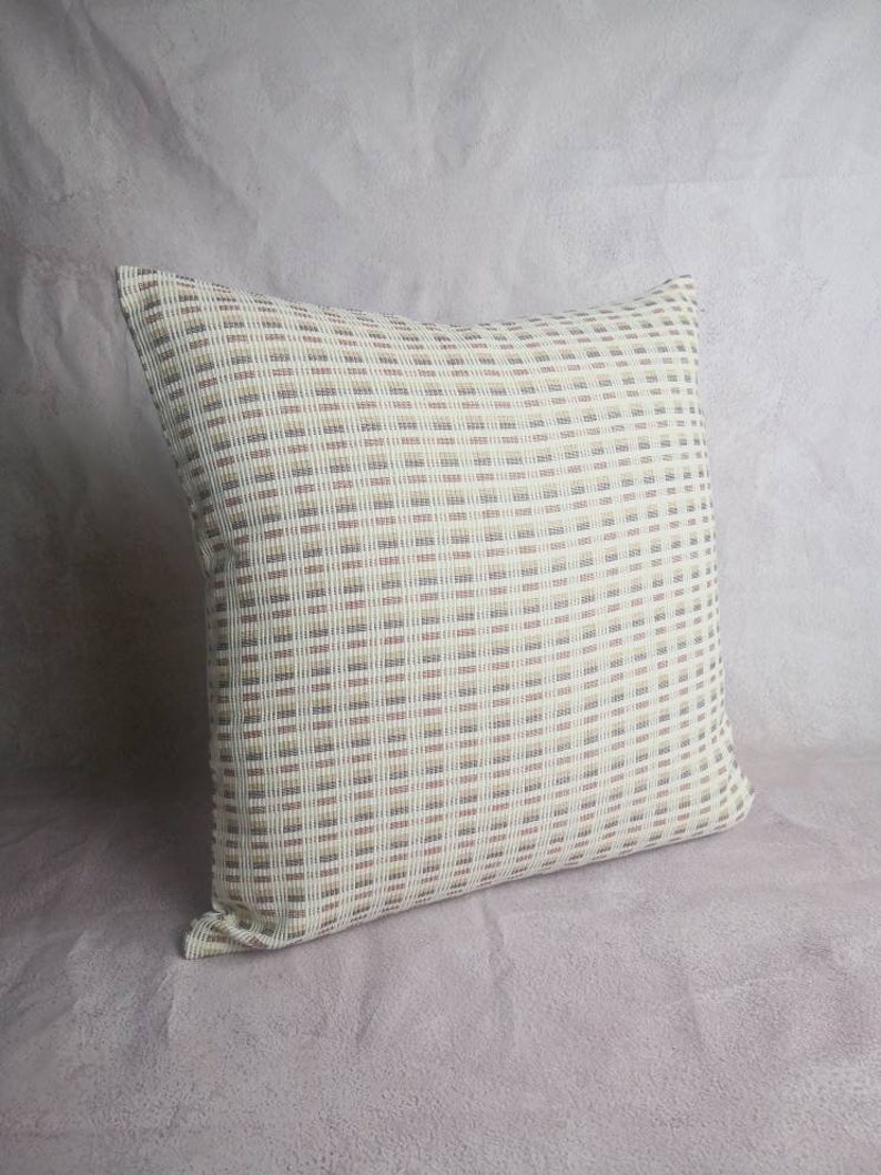 Earth tone ESAN handwoven with pillow, neutral pillow, minimal pillow, ethic pillow, Hmong pillow, custom size pillow image 8