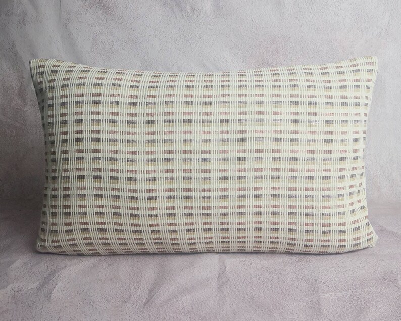 Earth tone ESAN handwoven with pillow, neutral pillow, minimal pillow, ethic pillow, Hmong pillow, custom size pillow image 3