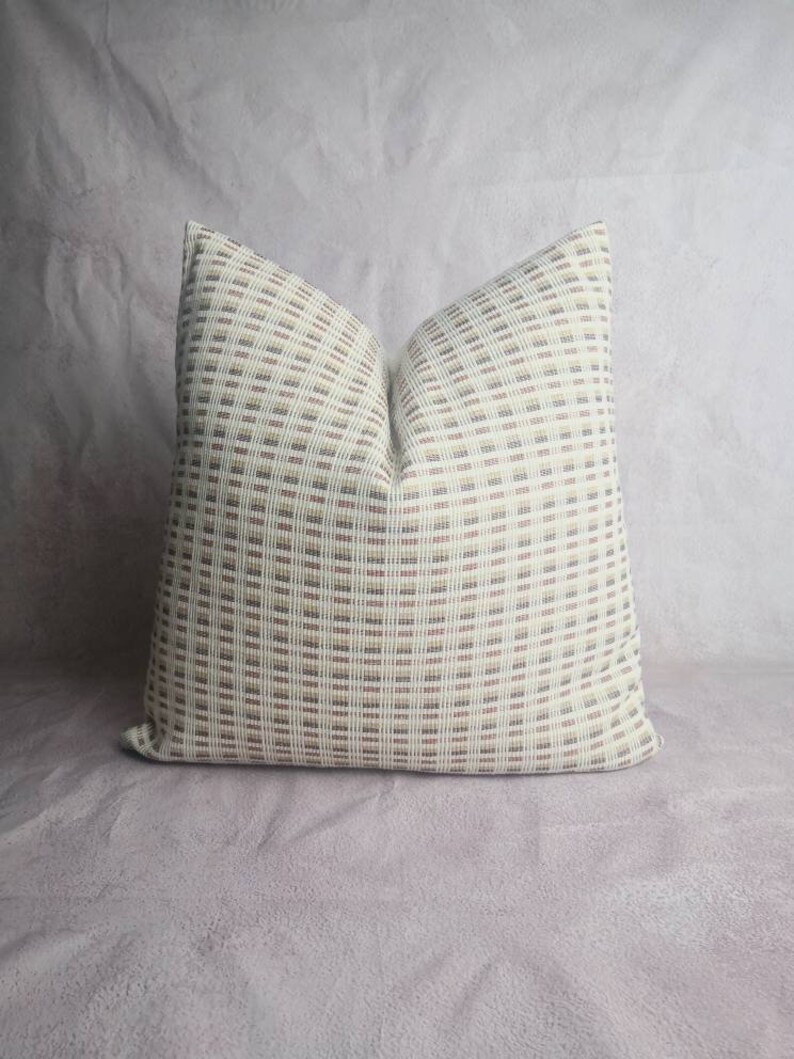 Earth tone ESAN handwoven with pillow, neutral pillow, minimal pillow, ethic pillow, Hmong pillow, custom size pillow image 9