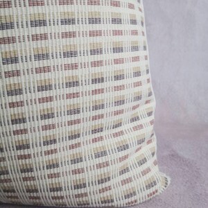 Earth tone ESAN handwoven with pillow, neutral pillow, minimal pillow, ethic pillow, Hmong pillow, custom size pillow image 5