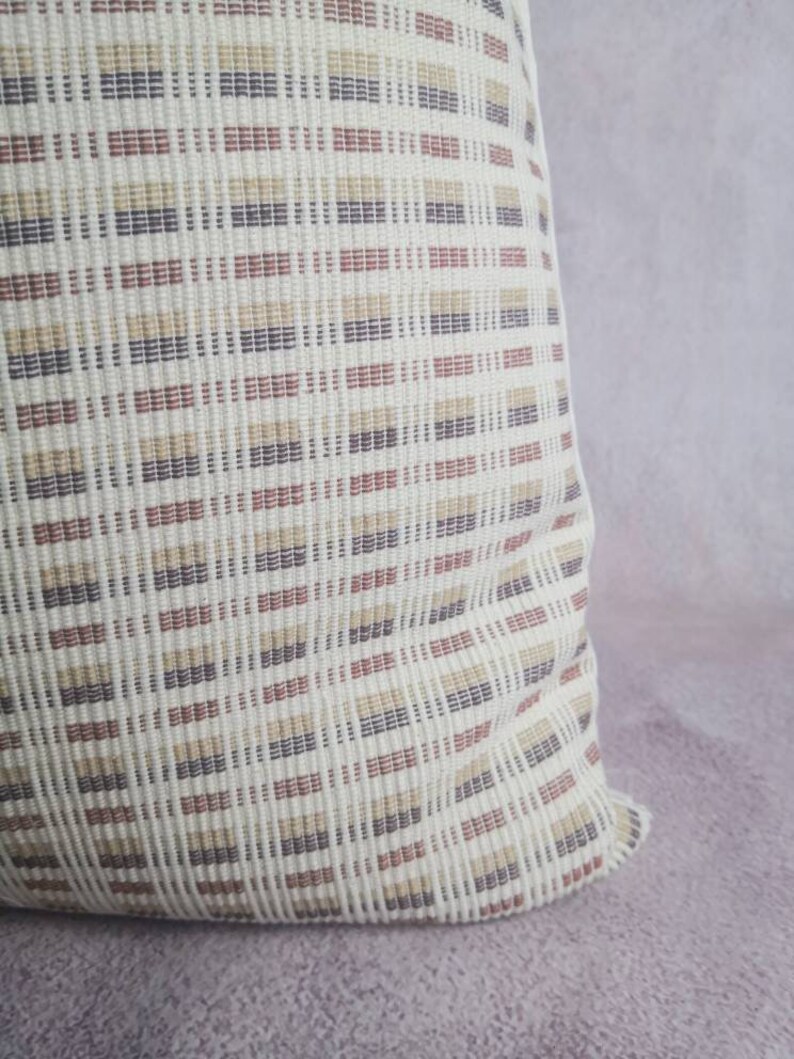 Earth tone ESAN handwoven with pillow, neutral pillow, minimal pillow, ethic pillow, Hmong pillow, custom size pillow image 5