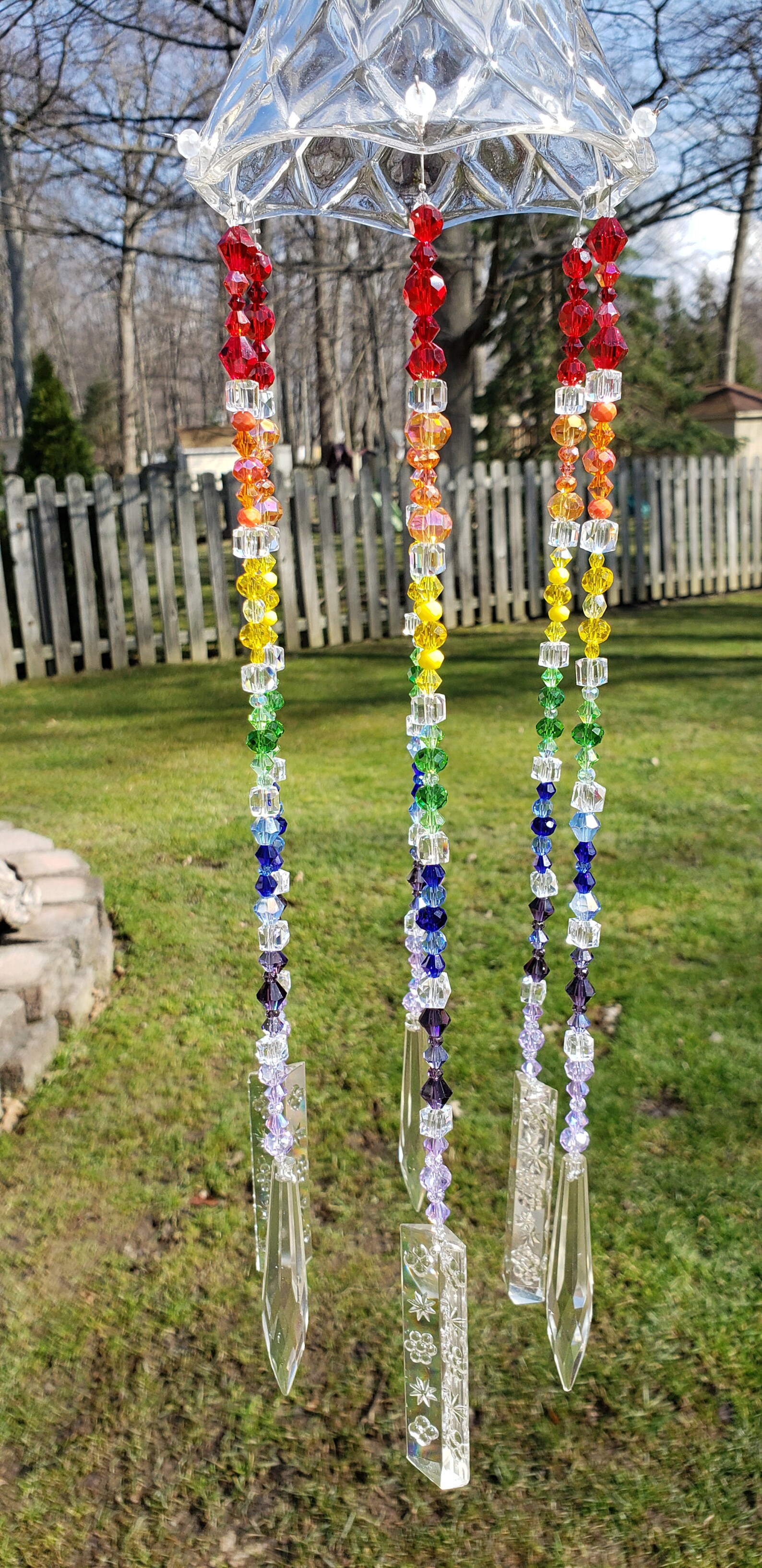 Rainbow Color Suncatcher / Chandelier Crystals / Glass and Crystal ...