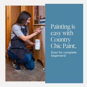Tide Pool - Blue Chalk Style Paint for Furniture, Home Decor, DIY, Cabinets, Crafts - Eco-Friendly All-In-One Paint image 8