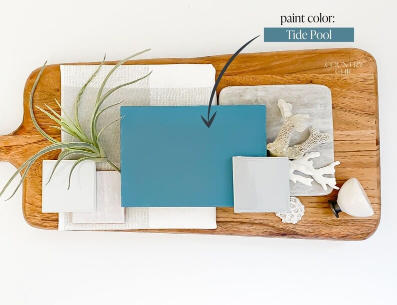 Tide Pool - Blue Chalk Style Paint for Furniture, Home Decor, DIY, Cabinets, Crafts - Eco-Friendly All-In-One Paint image 3