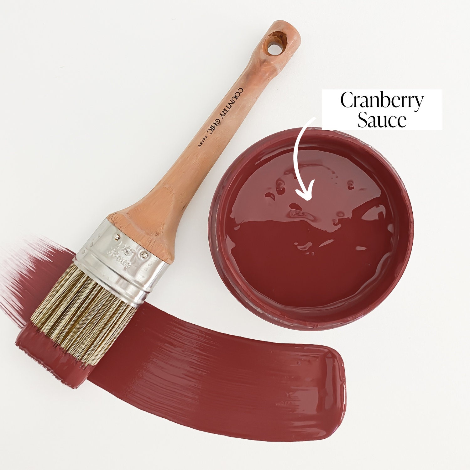 Cranberry Sauce Chalk Style Paint for Furniture, Home Decor, DIY