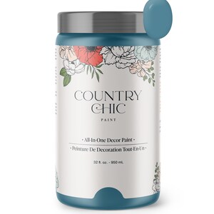 Tide Pool - Blue Chalk Style Paint for Furniture, Home Decor, DIY, Cabinets, Crafts - Eco-Friendly All-In-One Paint 32 oz - 950 ml