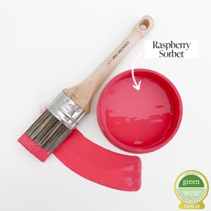Raspberry Sorbet - Deep Pink Chalk Style Paint for Furniture, Home Decor, DIY, Cabinets, Crafts - Eco-Friendly All-In-One Paint