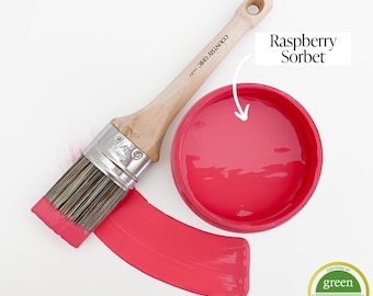 Raspberry Sorbet - Deep Pink Chalk Style Paint for Furniture, Home Decor, DIY, Cabinets, Crafts - Eco-Friendly All-In-One Paint