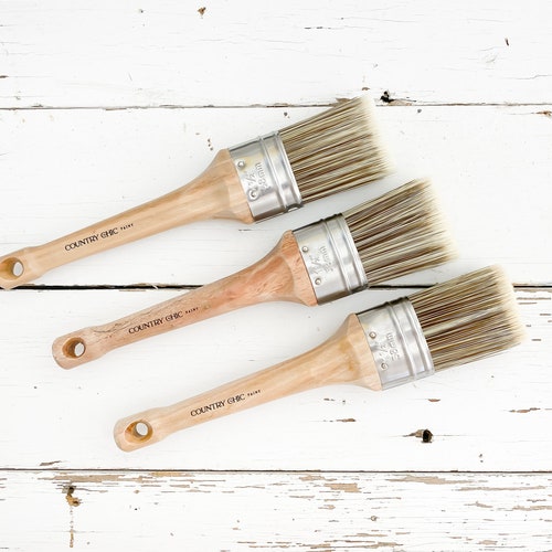 Oval Paint Brush Country Chic Paint Etsy