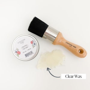 Clear/Natural Wax - Natural Sealant for Chalk Furniture Paint or Raw Wood