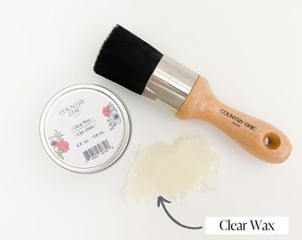 Clear/Natural Wax - Natural Sealant for Chalk Furniture Paint or Raw Wood