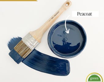 Peacoat - Navy Blue Chalk Style Paint for Furniture, Home Decor, DIY, Cabinets, Crafts - Eco-Friendly All-In-One Paint