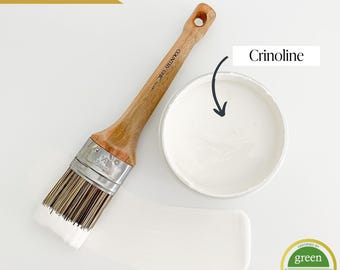 Crinoline - White Chalk Style Paint for Furniture, Home Decor, DIY, Cabinets, Crafts - Eco-Friendly All-In-One Paint