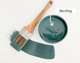 Jitterbug - Teal Chalk Style Paint for Furniture, Home Decor, DIY, Cabinets, Crafts - Eco-Friendly All-In-One Paint