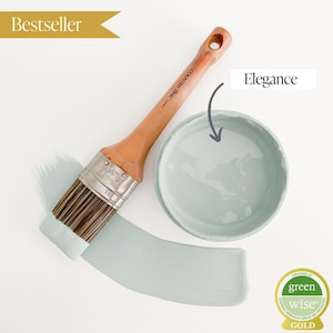 Elegance - Blue Chalk Style Paint for Furniture, Home Decor, DIY, Cabinets, Crafts - Eco-Friendly All-In-One Paint