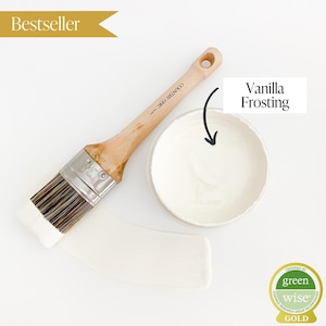 Vanilla Frosting - Chalk Style Paint for Furniture, Home Decor, DIY, Cabinets, Crafts - Eco-Friendly All-In-One Paint