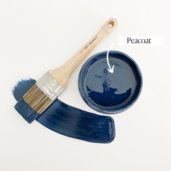 Peacoat - Navy Blue Chalk Style Paint for Furniture, Home Decor, DIY, Cabinets, Crafts - Eco-Friendly All-In-One Paint