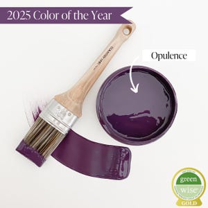 Opulence - Purple Chalk Style Paint for Furniture, Home Decor, DIY, Cabinets, Crafts - Eco-Friendly All-In-One Paint
