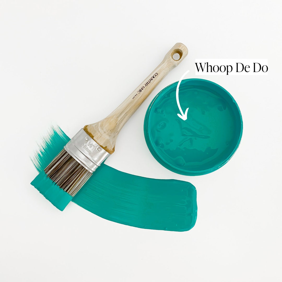 Whoopdedo Vibrant Teal Chalk Style Paint for Furniture, Home Decor