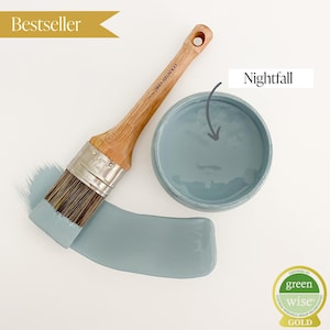 Nightfall - Blue Chalk Style Paint for Furniture, Home Decor, DIY, Cabinets, Crafts - Eco-Friendly All-In-One Paint