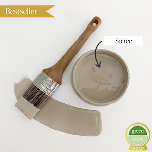 Soiree - Beige Chalk Style Paint for Furniture, Home Decor, DIY, Cabinets, Crafts - Eco-Friendly All-In-One Paint