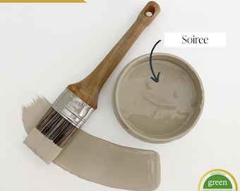 Soiree - Beige Chalk Style Paint for Furniture, Home Decor, DIY, Cabinets, Crafts - Eco-Friendly All-In-One Paint