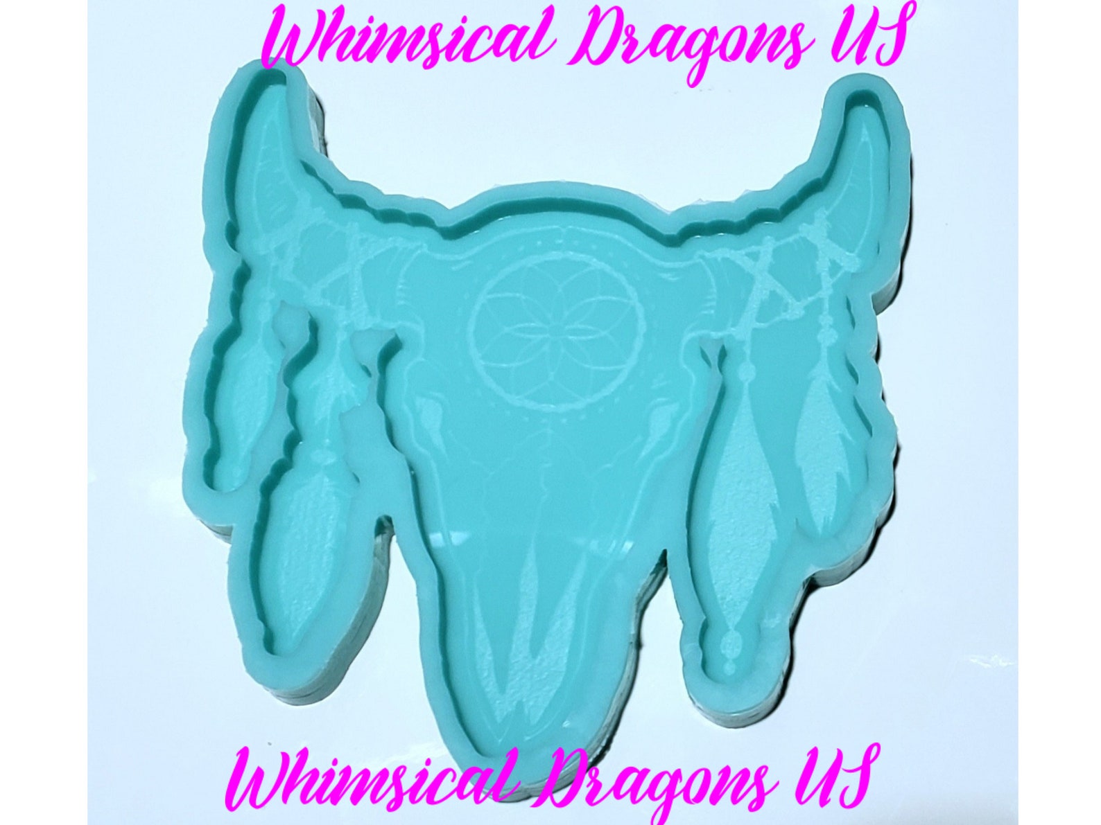 Cow Skull Etched Silicone Mold Resin Mold Skull Mold Etsy