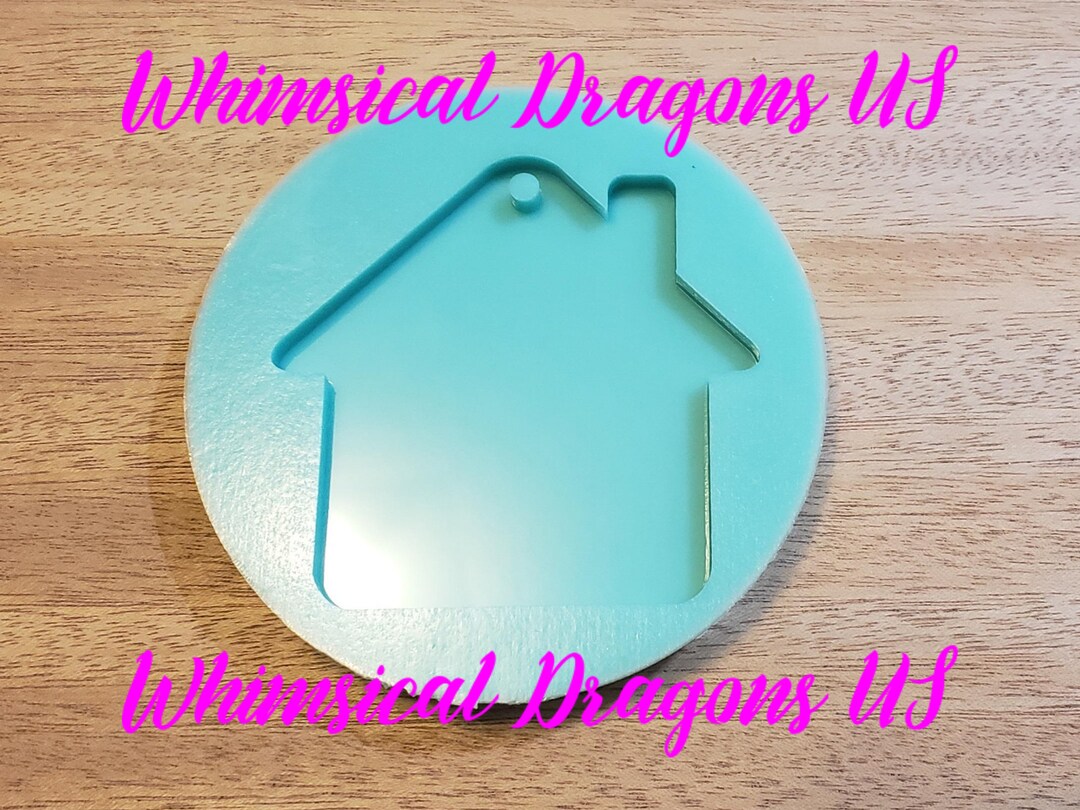 House Keychain Silicone Mold Resin Mold Keychain Mold House Etsy